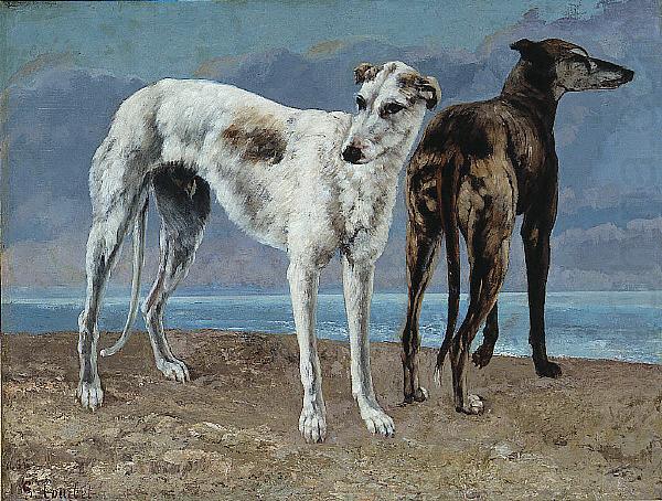Gustave Courbet The Greyhounds of the Comte de Choiseul china oil painting image